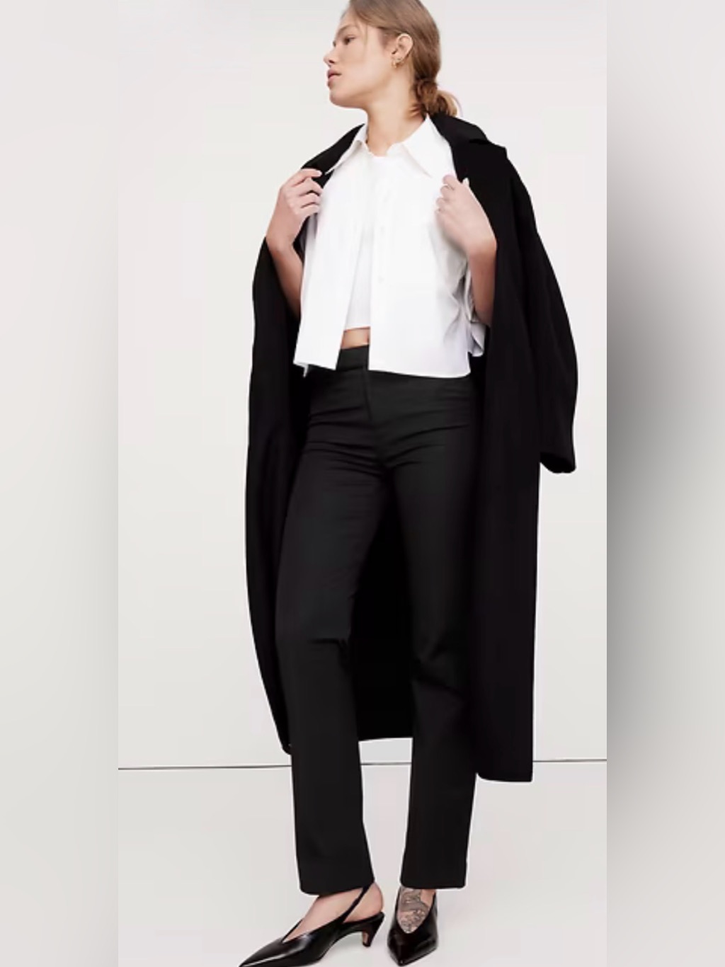 Banana Republic Black Sloan Trousers